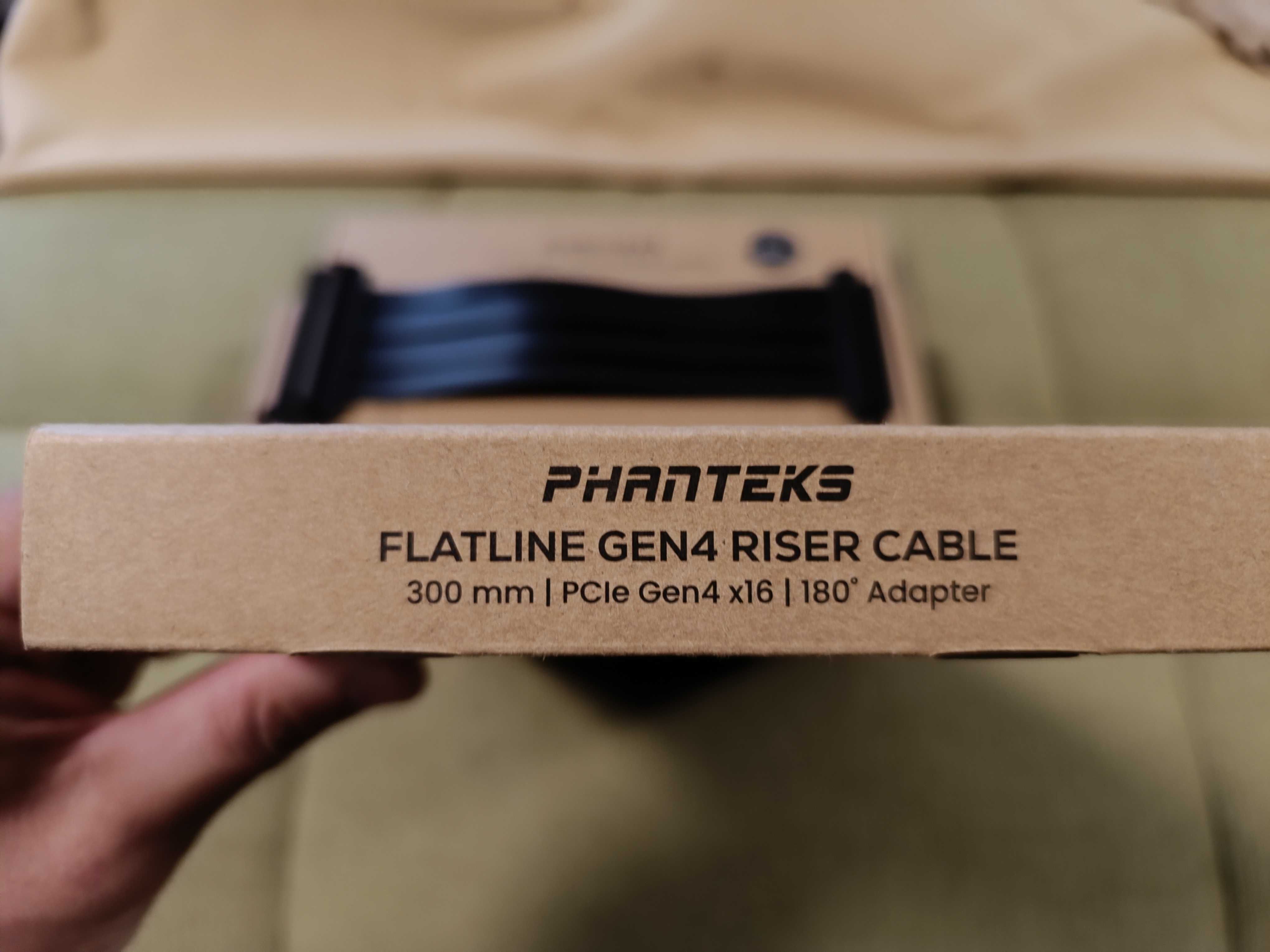 PCI Riser Extender 300mm PCI-Ex16 4.0 kабел за вертикален монтаж за AI