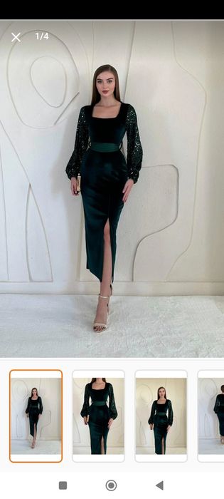 Нова дамска рокля кадифе