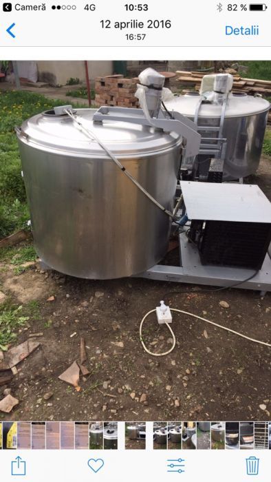 Racitor tanc de lapte frigotehnist 300-850 litri garantie 1 an