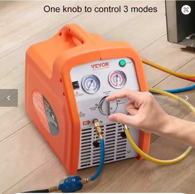 Vevor recuperator freon 1 HP-750 Watt  Dual Cylinder R32,R410A,R134A