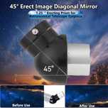 Prismă diagonală erectoare(corectoare) 1,25” pentru telescop refractor