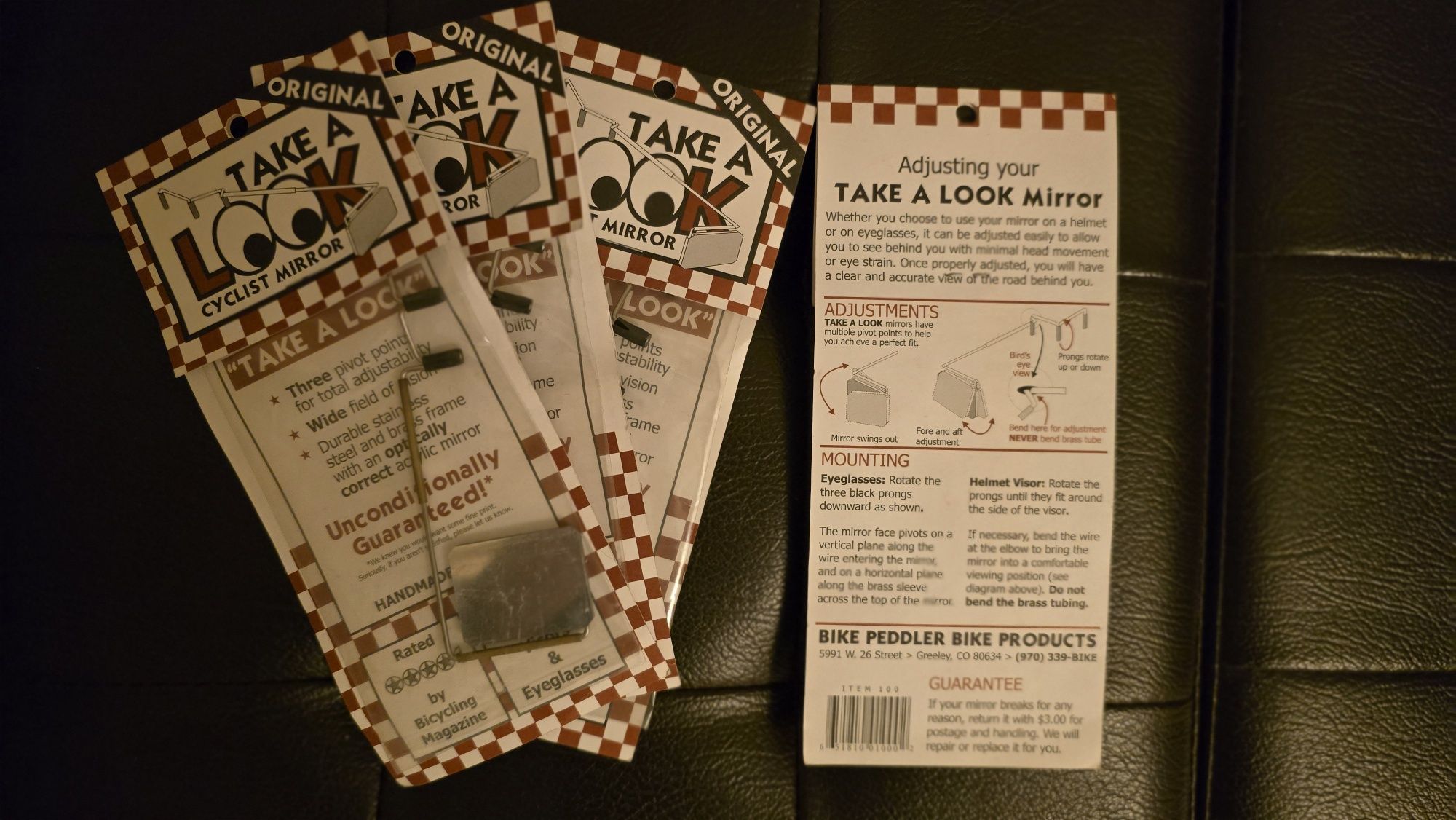 Oglinda retrovizoare pentru biciclisti, "Take a look"