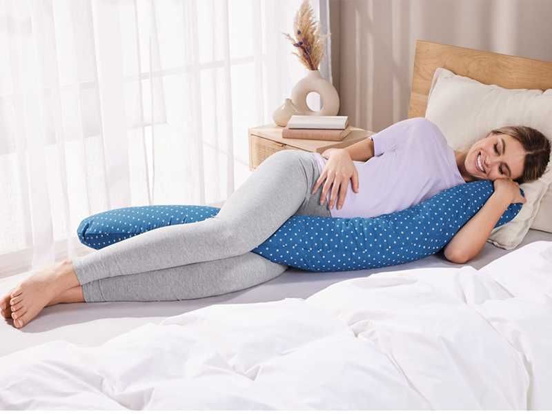 Дълга възглавница за гушкане спане на една страна кърмене/бременност