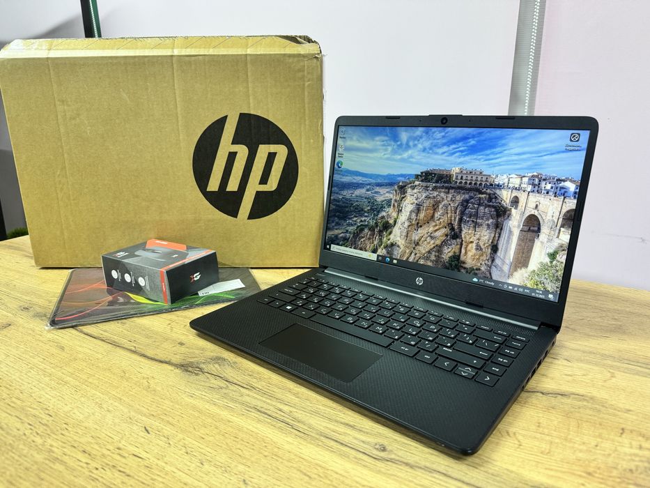 Офисный Ноутбук Hp Laptop 14 AMD 3020e/RAM 4GB/SSD 256GB/Kaspi