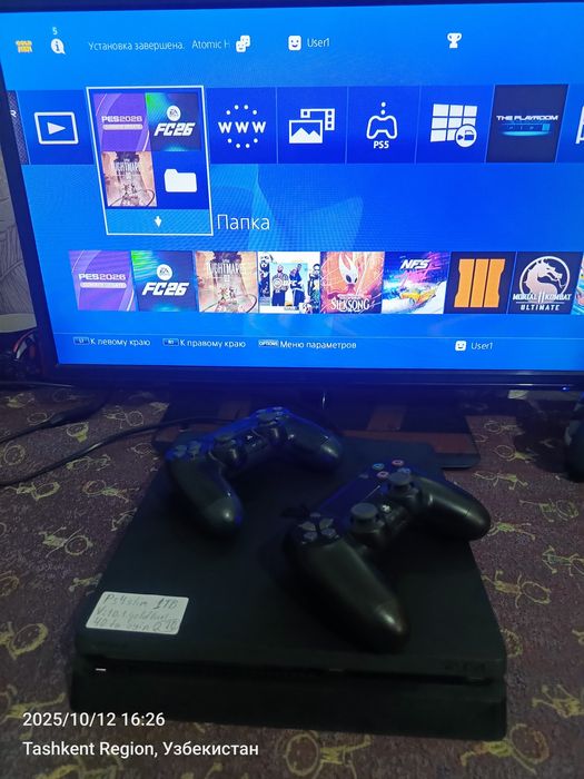 Ps4 slim goldhen Proshivkali 40 ta oʻyini 3oy garantiyasi bor