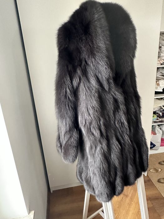 Haina blană naturala vulpe, calitate premium, marime 42/44