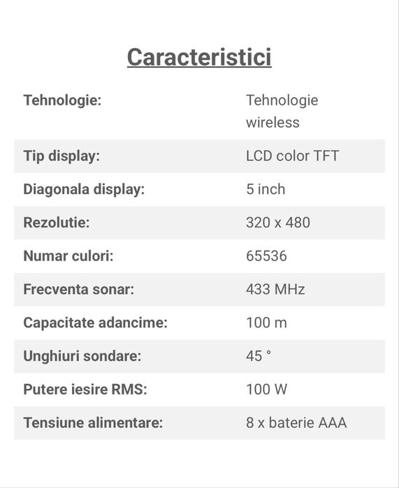 Vând sonar pescuit Lucky FF918-C