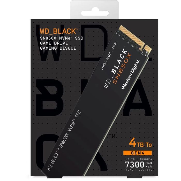 WD Black SN850X 4TB Бесплатная доставка