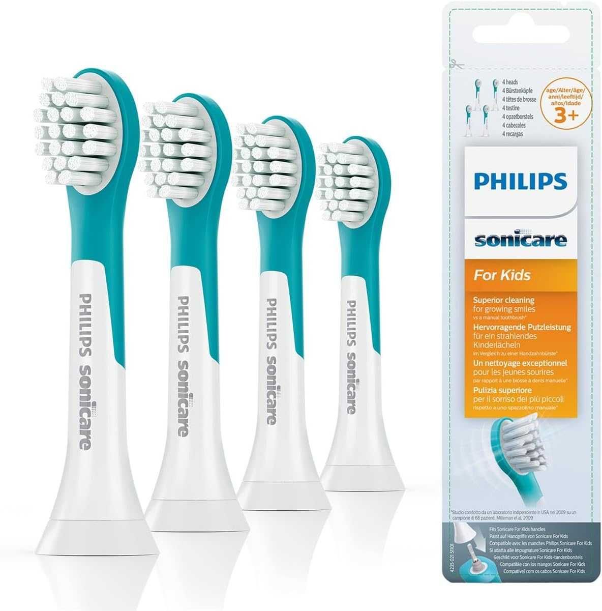 ПРОМО Глави за Четка за зъби 4 бр. Philips Sonicare Kids 3+ HX6034/33