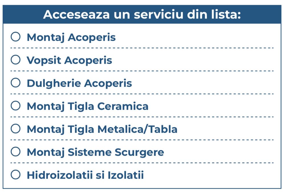Acoperis/Inlocuire/reparatii