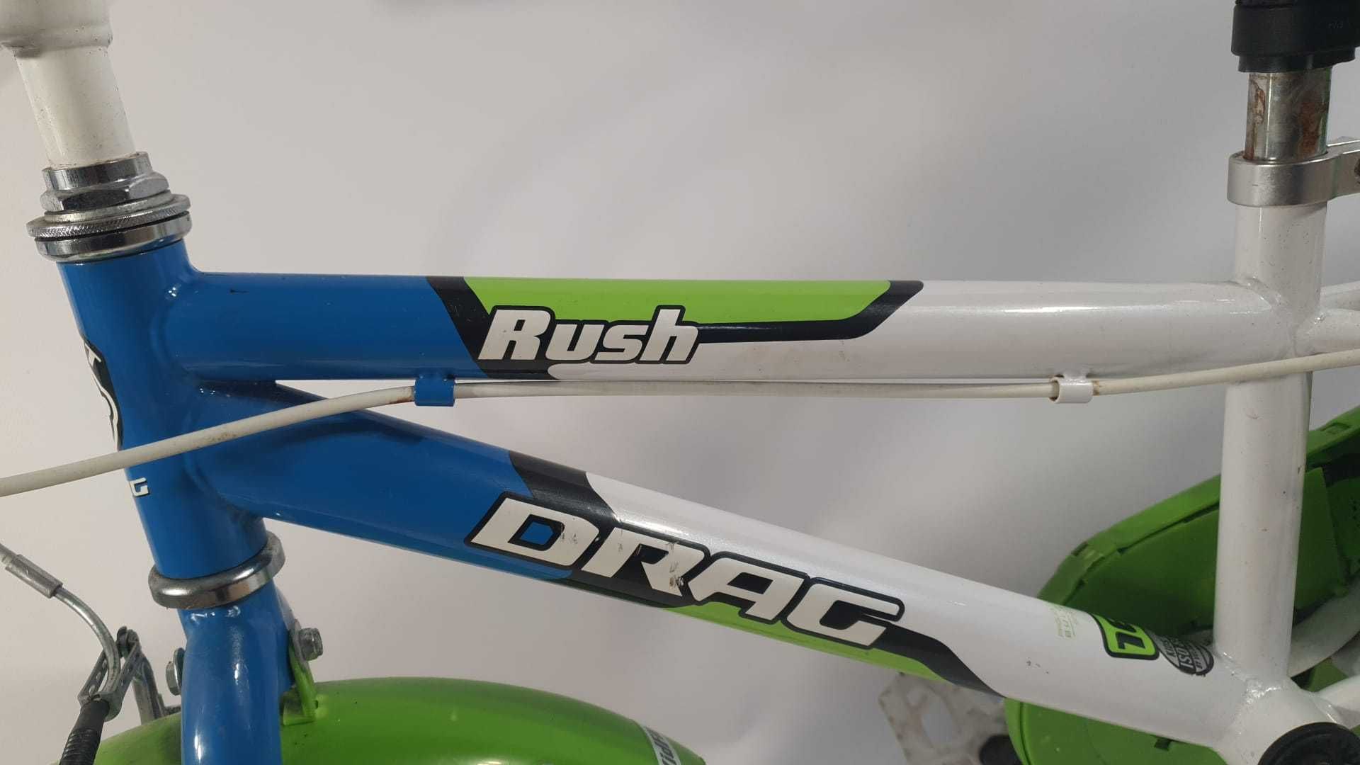 Bicicleta Drag Rush cu roti 16" pentru copii 5-7ani