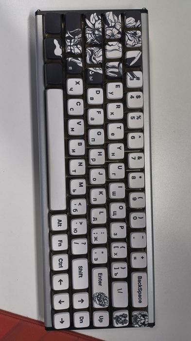 Ajazz alux 68 в белом цвете