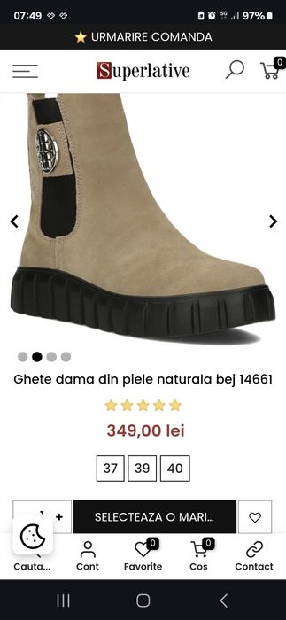 Ghete damă din piele naturala