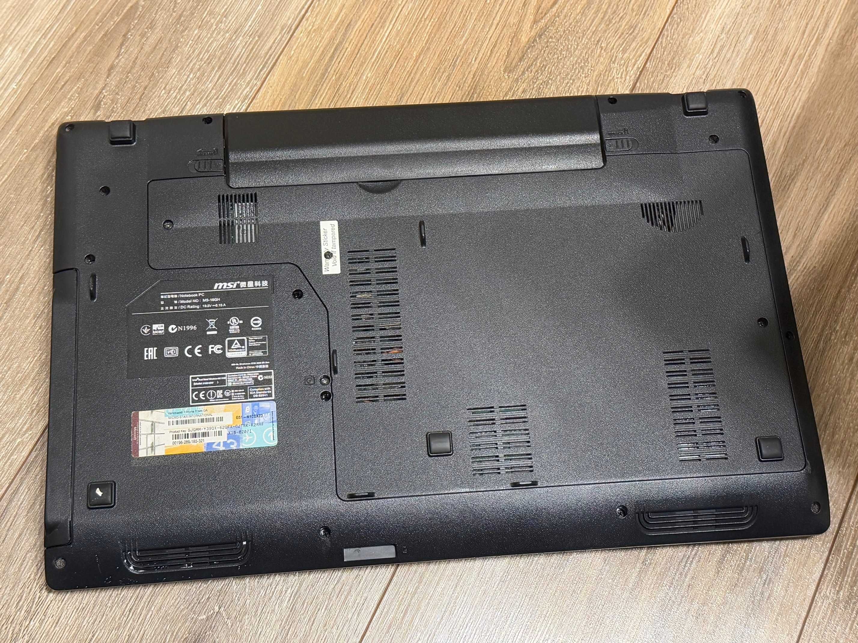 MSI GP60 2pe Leopard i5 4gen/16RAM/512GB SSD/GTX 840M 2GB