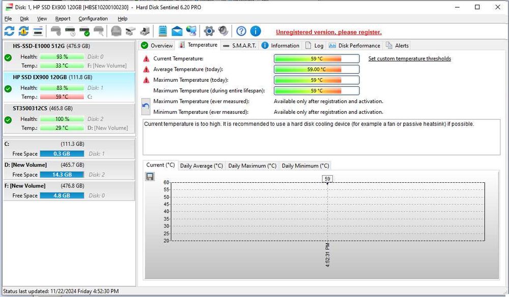 SSD HP EX900, 120GB, M.2 2280
