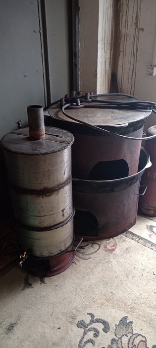 Казан-ошак, титан, горелка газ балкон морозильник