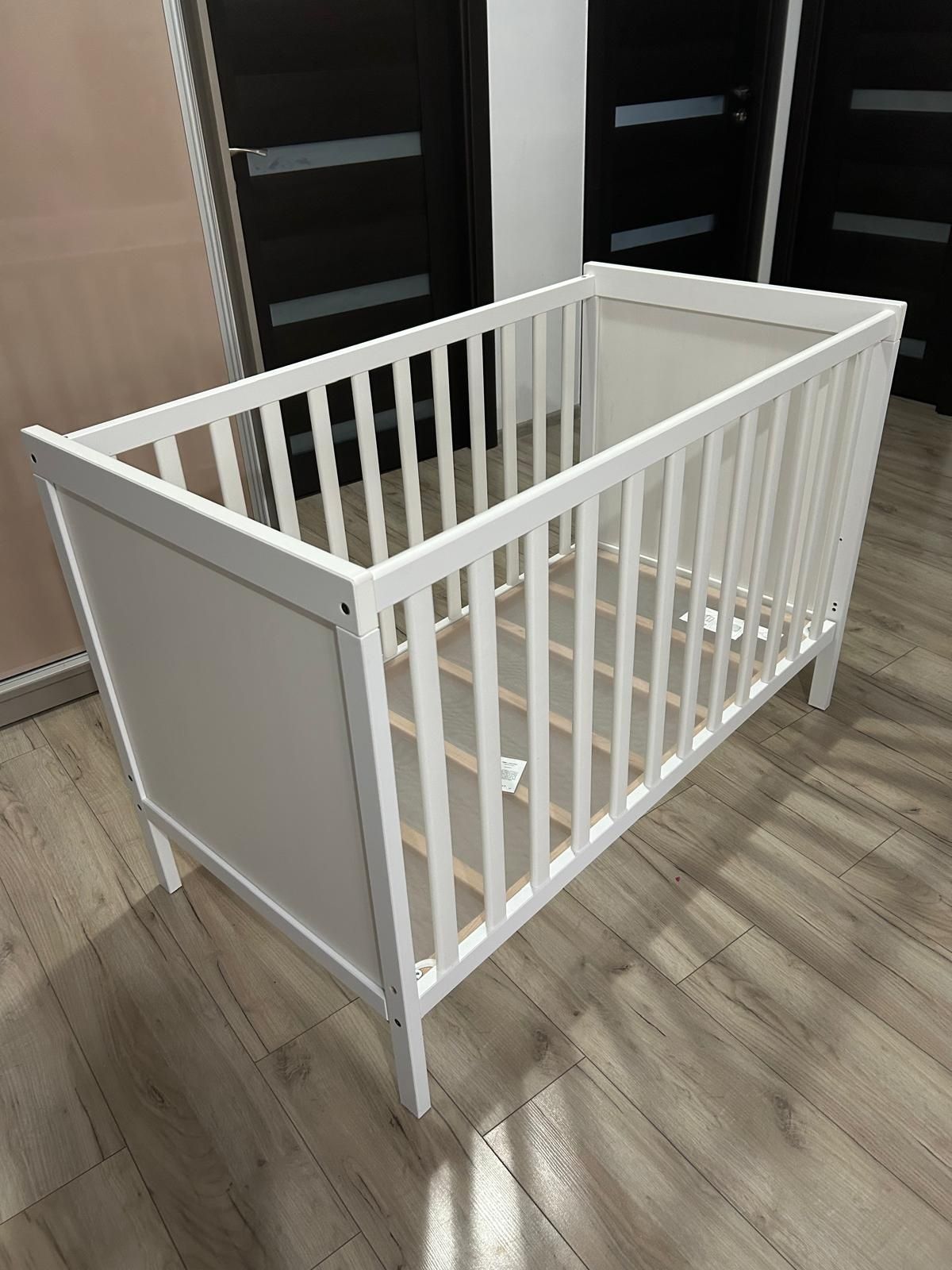 Pătuț Ikea, Alb, 60×120 cm