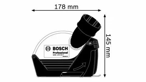 Кожух Bosch GDE 125 EA-T