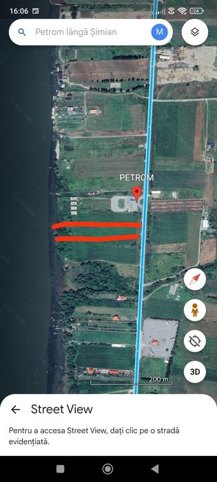 Teren între Simian și Hinova