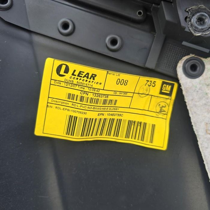 Fata usa interioara piele stanga spate Opel Vectra C facelift