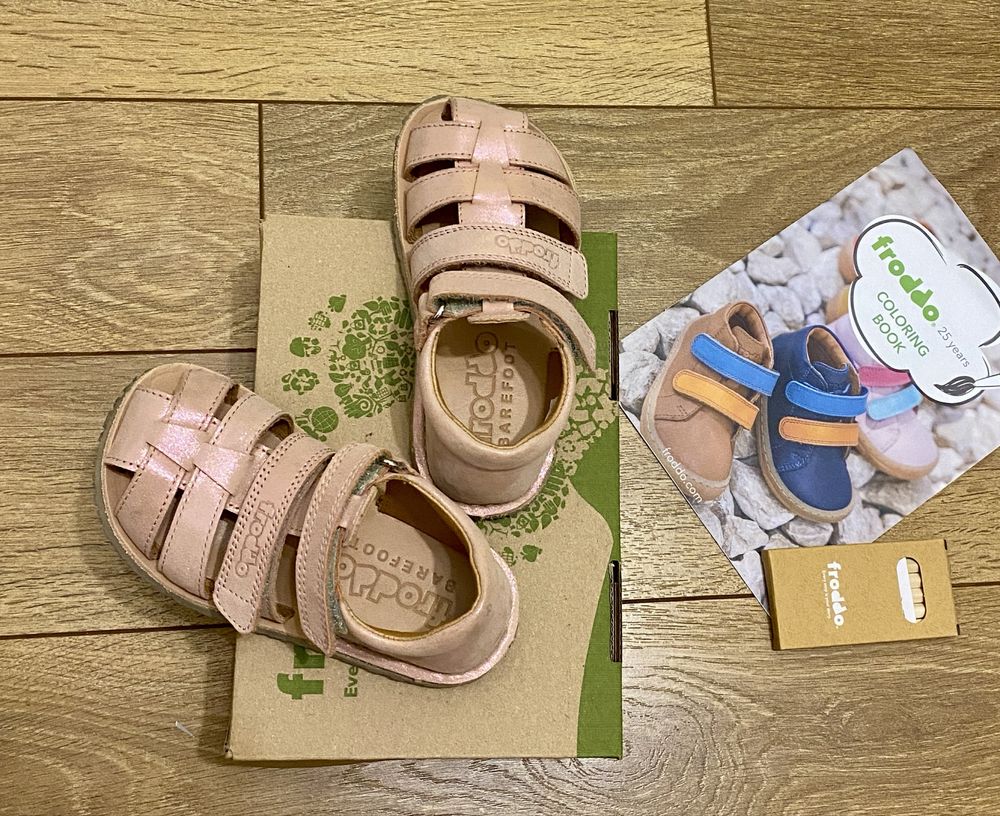 Боси детски обувки сандали Froddo Flexy Ivi Pink Shine 25 номер