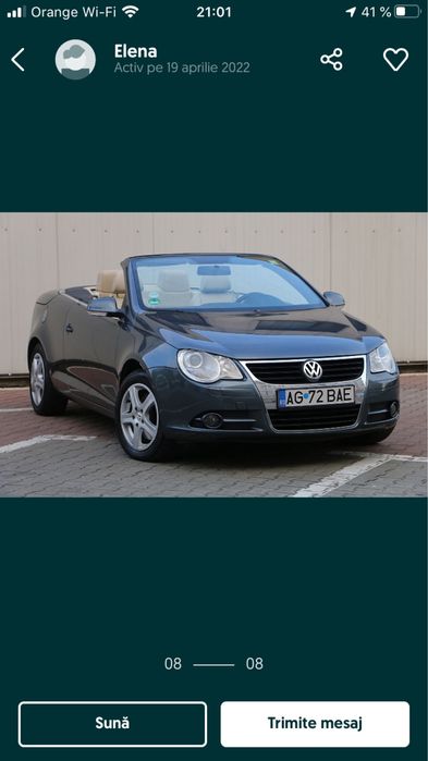 Vw EOS decapotabil,in perfecta stare