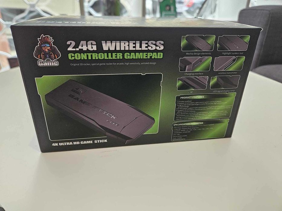 TV игра игри безжични джойстици, 10000 игри и HDMI/4К качество / 64GB