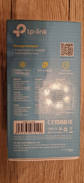 Wifi Extender 300mbps TP-Link TL- WA850RE