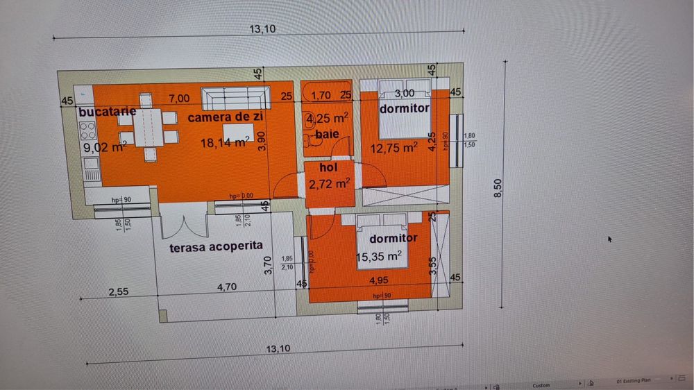 Vand teren cu proiect pentru casa