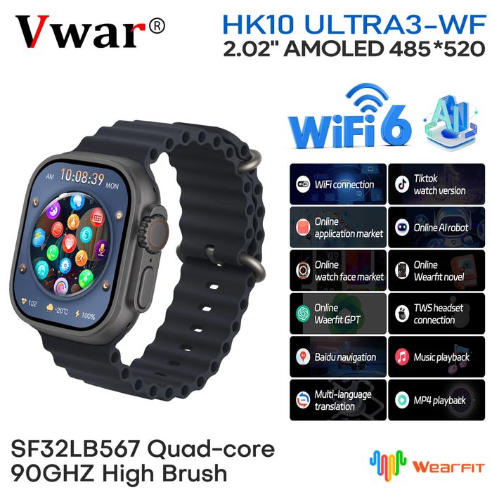 Smartwatch HK10 Ultra 3 - WF Gen 2 - WiFi