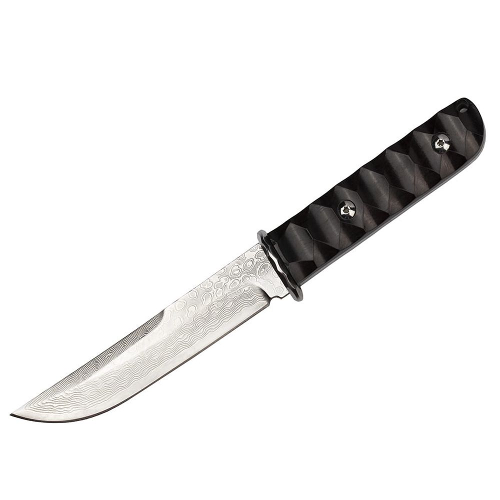 Cutit vanatoare, Hell Raiser, 23.5 cm, otel damasc, teaca piele