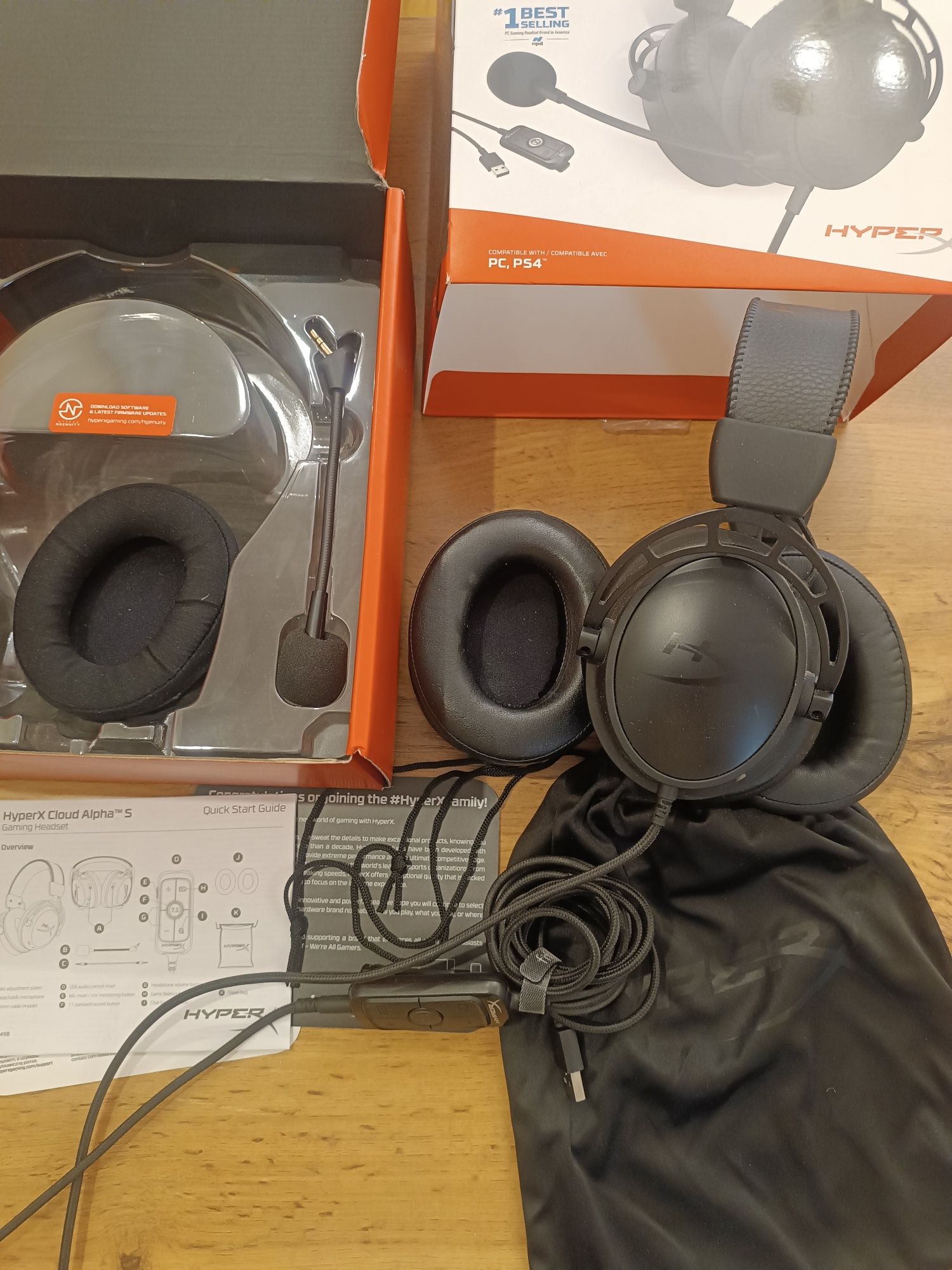 HyperX Cloud Alpha S — гарнитура для геймеров (Чёрная)  Состояние: от