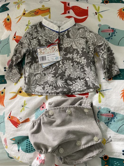 Costum bebe Pan con chocolate, nou, 3 M