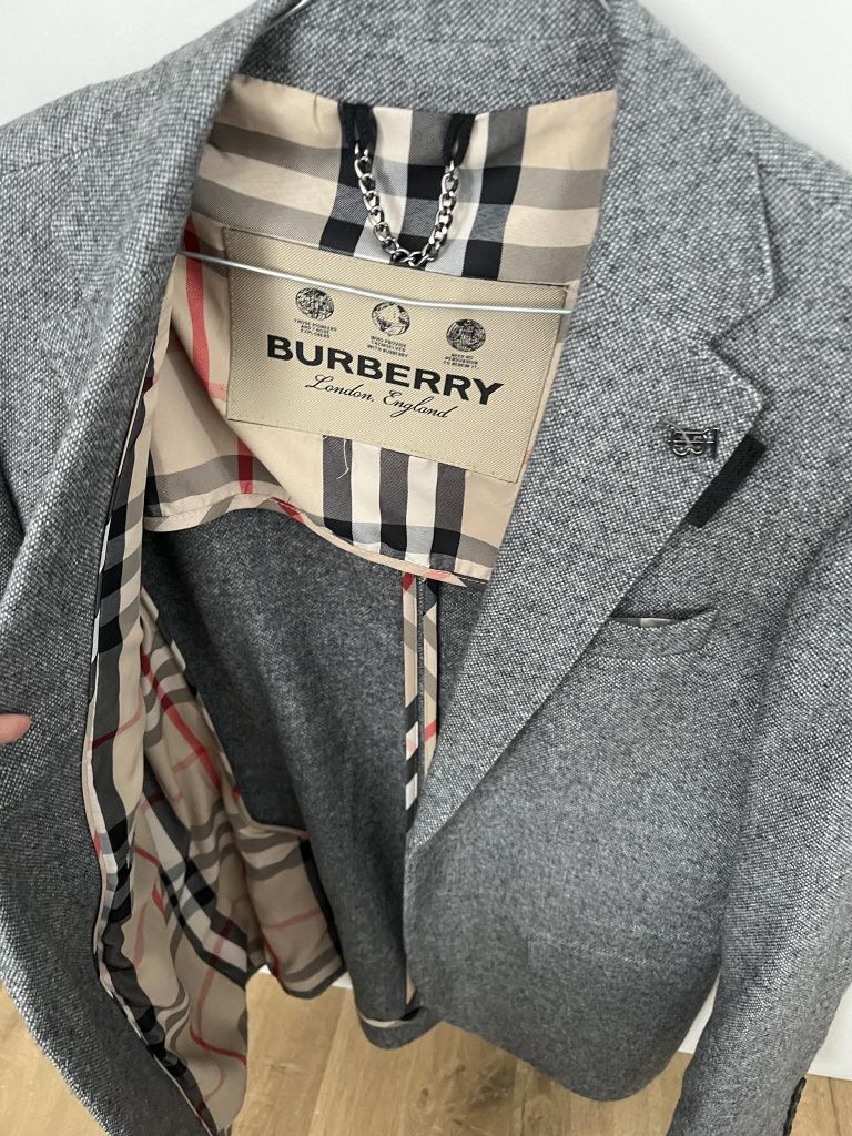 Сако Burberry - вълна/кашмир, размер 50 (М)