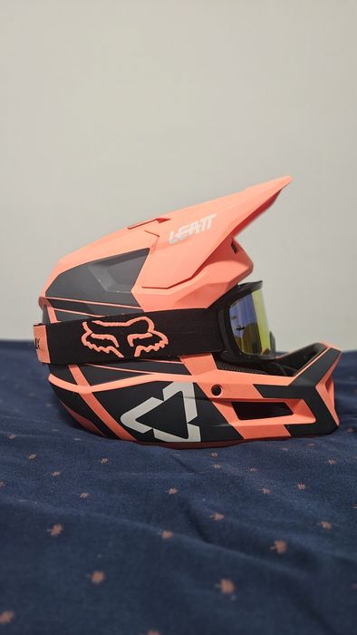 Casca Full Face Leatt Gravity 1.0 + Ochelari Fox Main Stray
