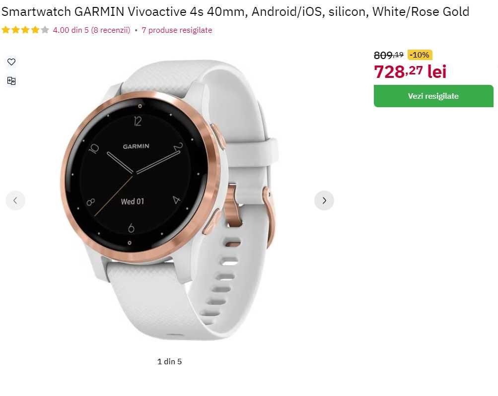 Smartwatch GARMIN Vivoactive 4s