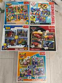 Puzzle Trefl - Transformers/Cars/Top Wing/Bob bilder