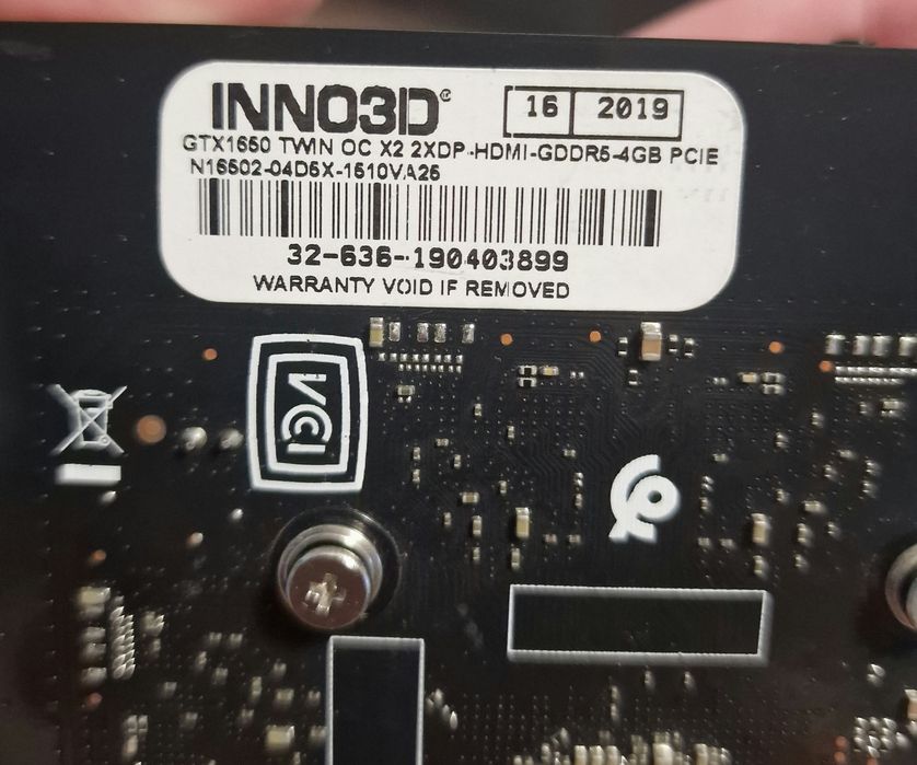 Placa video Nvidia GeForce GTX 1650 OC Inno3D