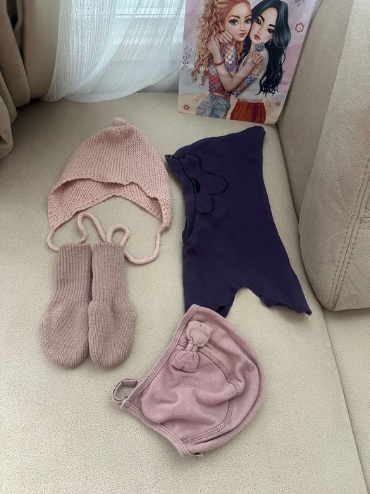 Бебешки лотчета шапки 0-6м