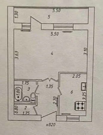 Срочно! Квартира на Себзар -Корзинка 1/4/4 общ пл 42м ,не торец