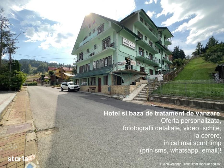 Hotel, baza de tratament, 1429mp, Vatra Dornei, langa telescaun