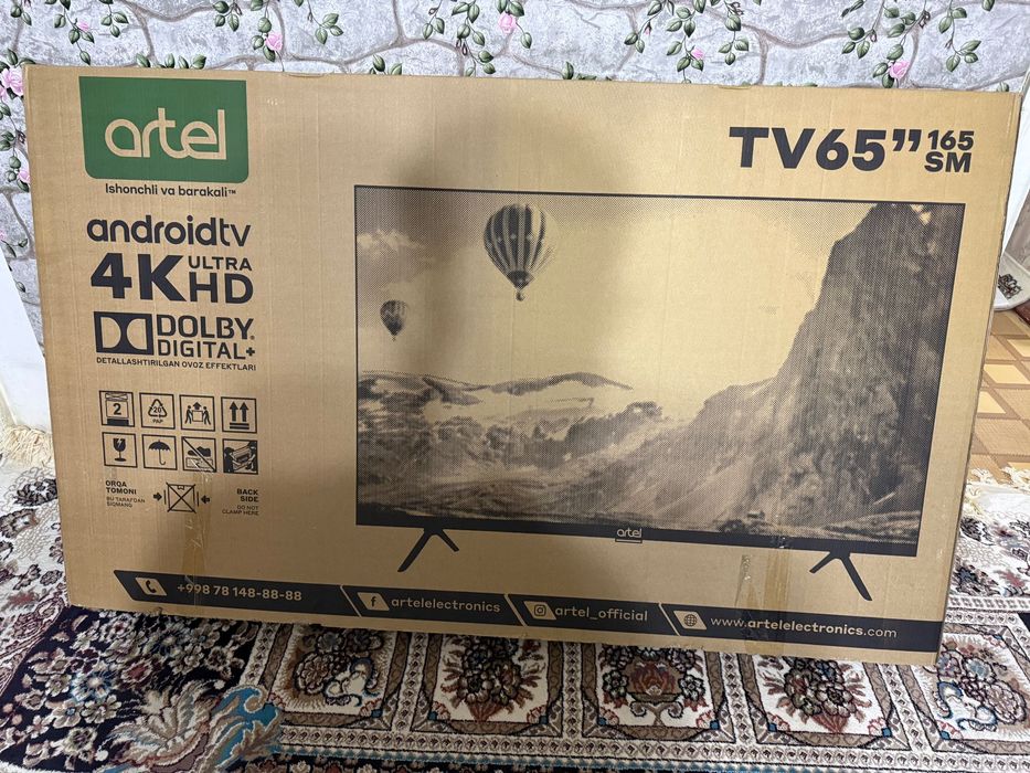 Срочно ! Yangi Artel Qled 65 prime 2025