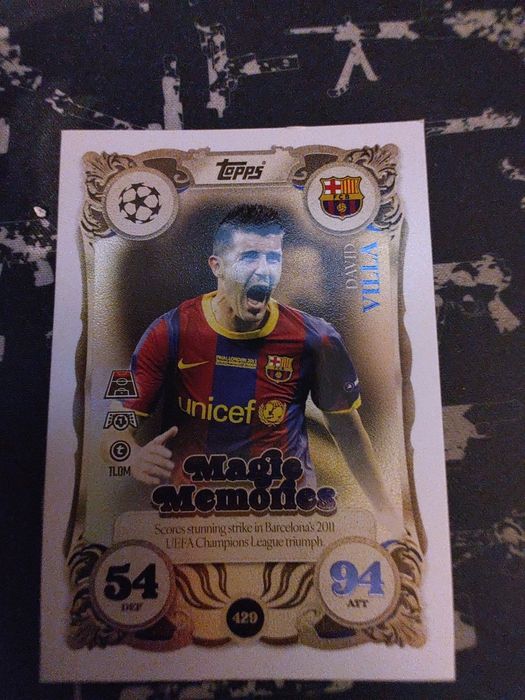 Карта на David Villa Magic Memories topps