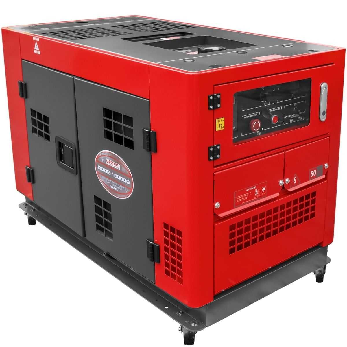 Generator curent diesel insonorizat Rotakt RODE-12000Q 9.0kW 230V AVR