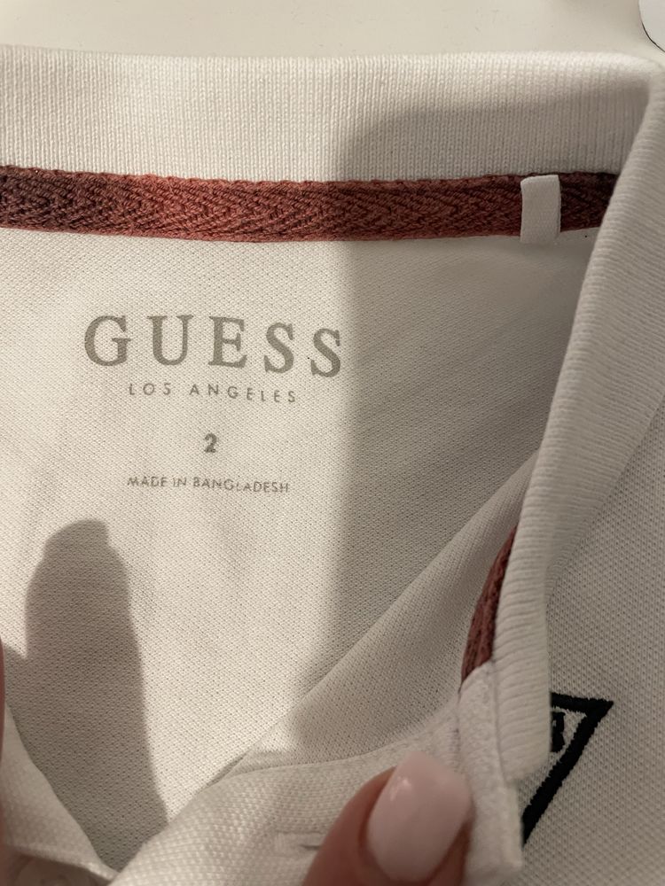 Tricou copii alb Guess