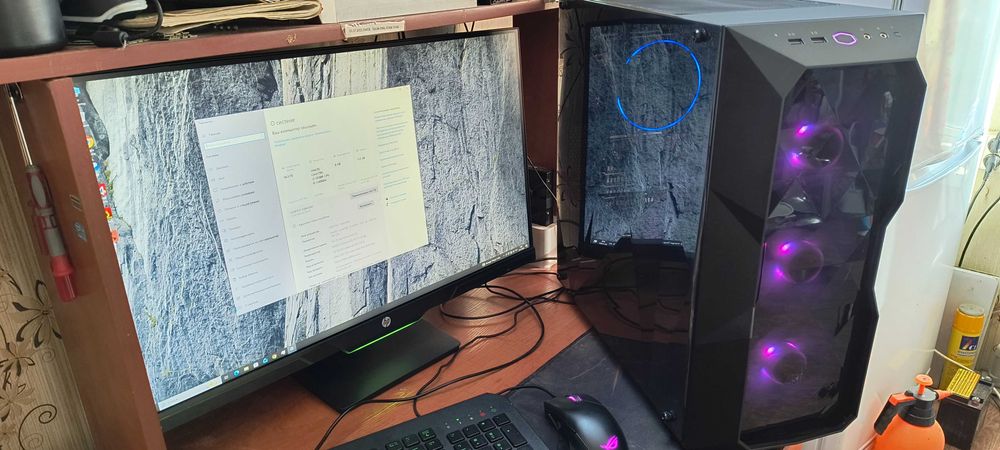 ПК core i3-10100f GTX 1070tI-8гб озу-16гб ссд-120 гб