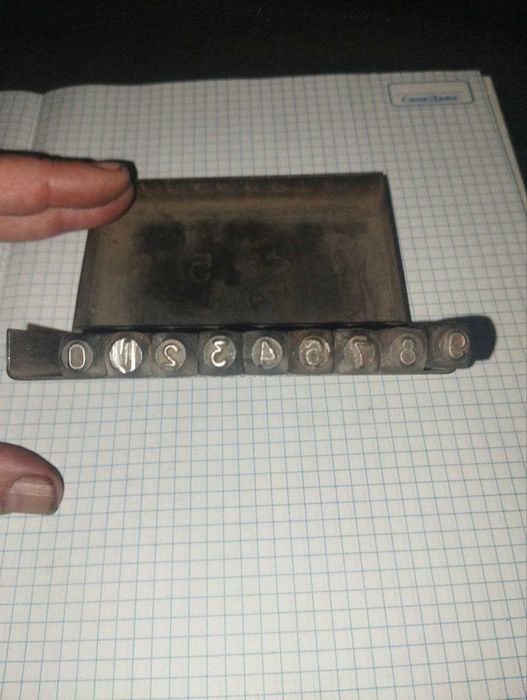 инструмент шрифты для выбивания номеров на металле