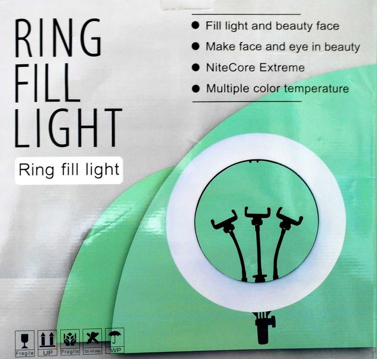 LED ринг лампа 18 инча с трипод, 210см, Диаметър 45см./18 инча