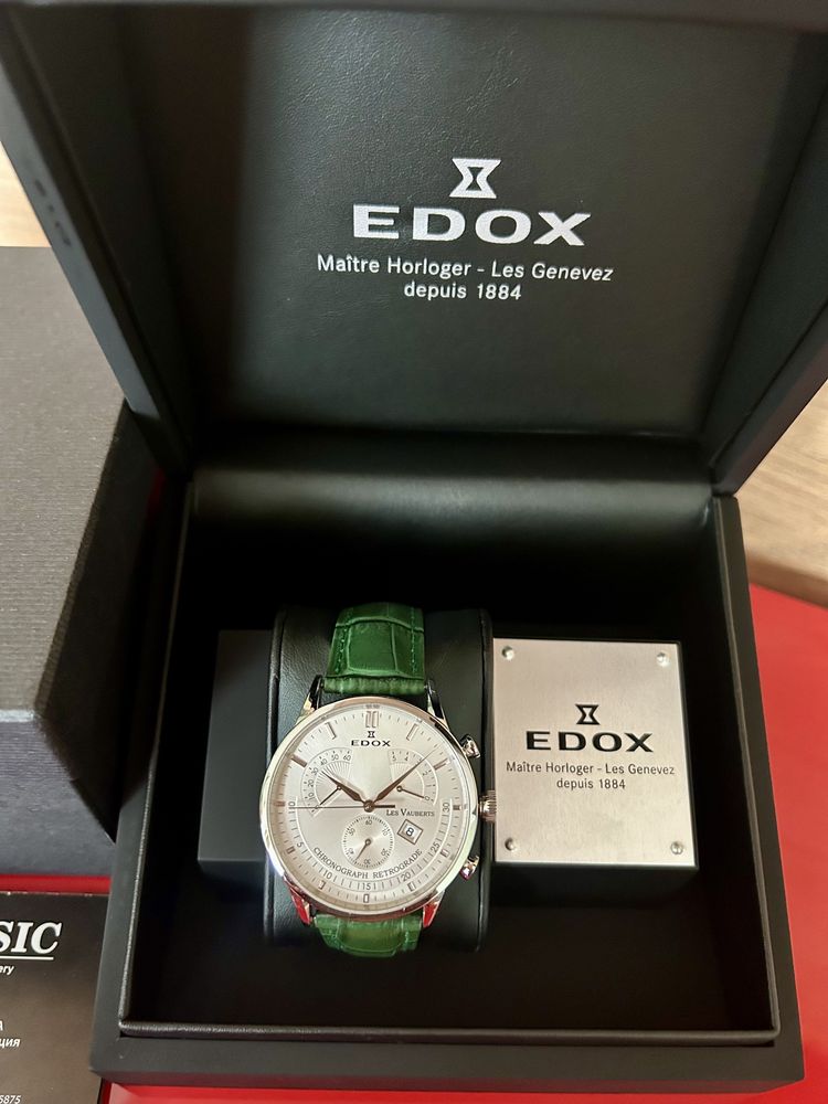 Edox Les Vauberts Chronograph Мъжки часовник 41 мм