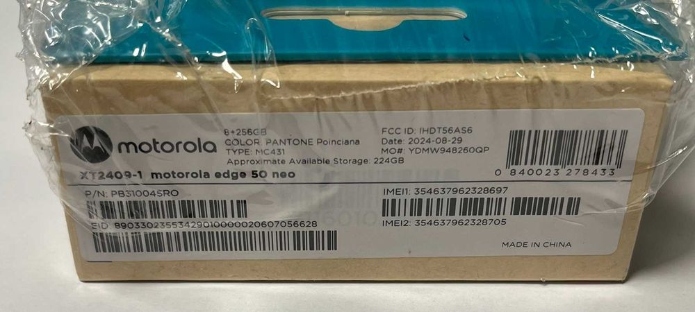 Motorola Edge 50 Neo 256/8GB+слушалки Нови!!!